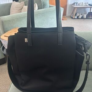 BEIS Black Tote with Shoulder Strap